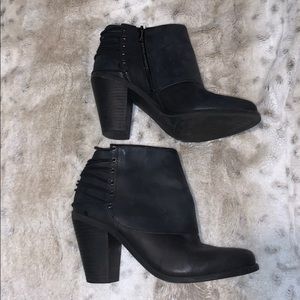 Jessica Simpson Black Leather Booties